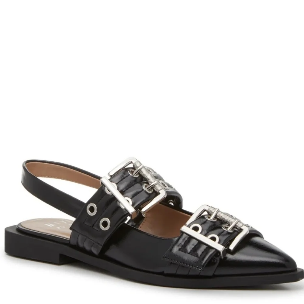 Mix No. 6 Sybel Slingback Flats with Buckle Detail - Picture 4 of 8